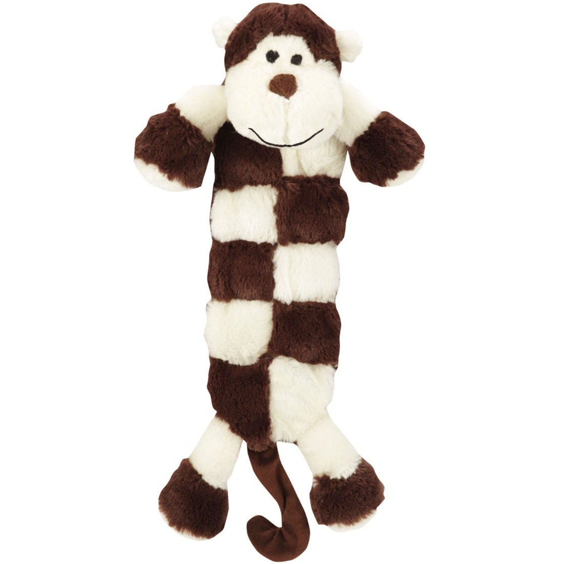Griggles Safari Squeaktacular Monkey Squeaky Plush Dog Toy, Large