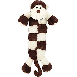 Griggles Safari Squeaktacular Monkey Squeaky Plush Dog Toy, Large
