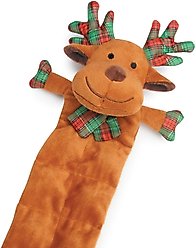 Griggles Christmas Holiday Squeaktacular Reindeer Squeaky Plush Dog Toy slide 2 of 2