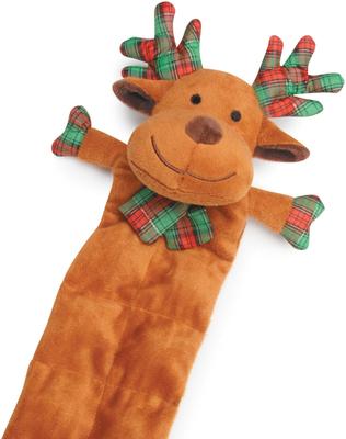Show full view: Griggles Christmas Holiday Squeaktacular Reindeer Squeaky Plush Dog Toy slide 3 of 3