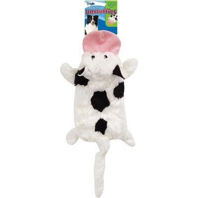 Griggles Griggles Farm Friend Unstuffies Cow Squeaky Plush Dog Toy, Large