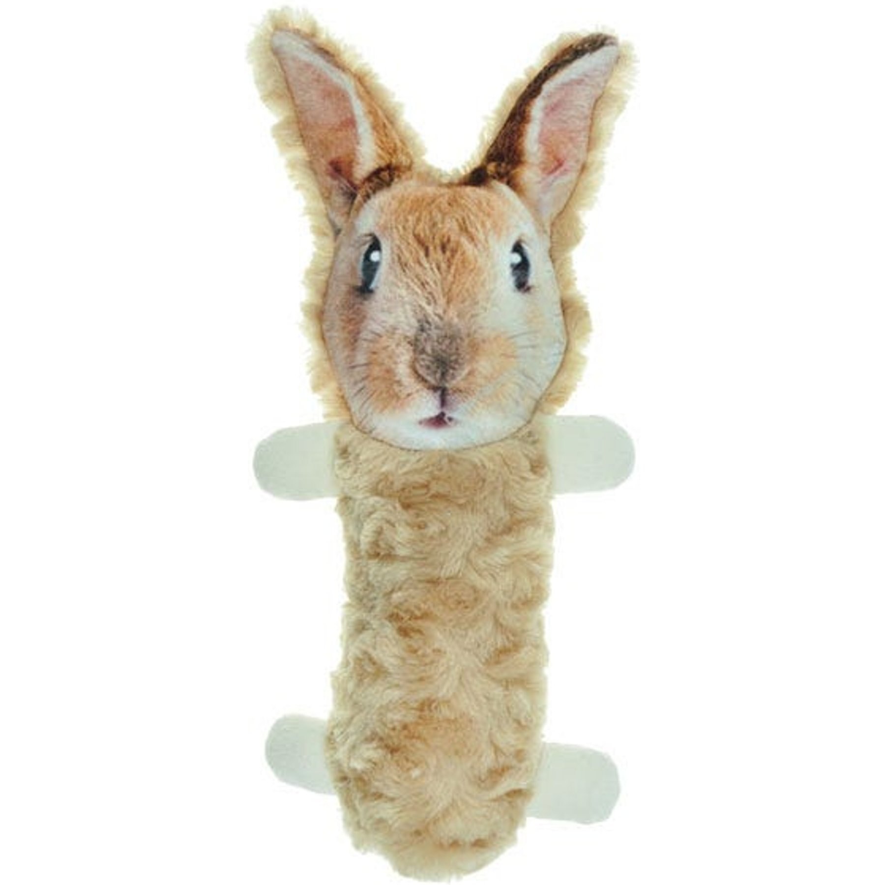 FurRealz Tubular Squeaker Rabbit Dog Chew Toy