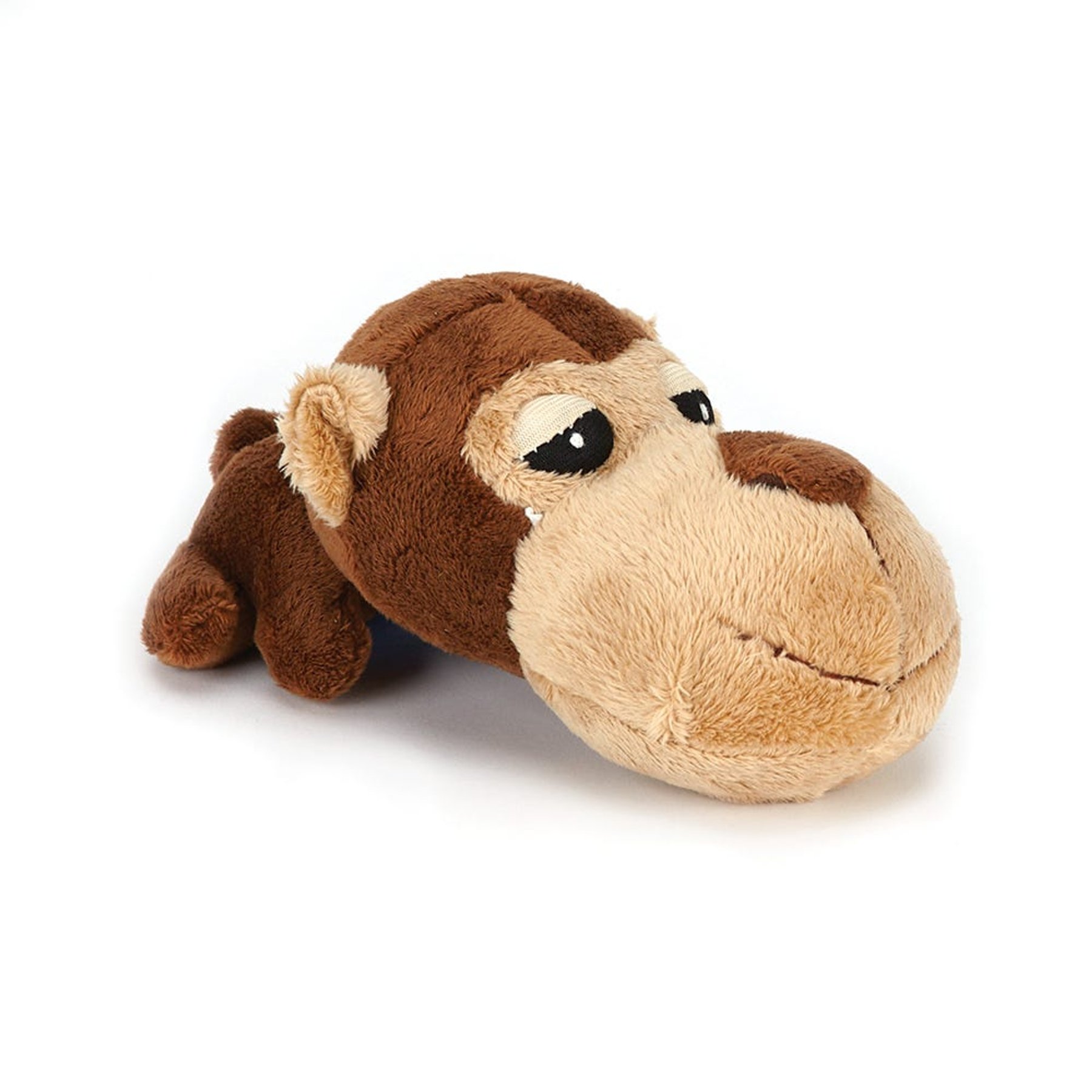 Digger's FatHedz Monkey Squeaky Plush Dog Toy