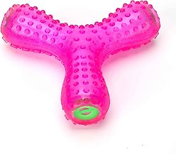Digger's Giggle Wish Bone Dog Chew Toy, Pink