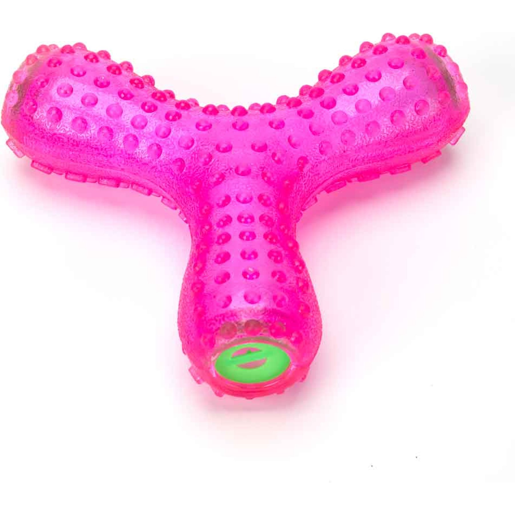 Digger's Giggle Wish Bone Dog Chew Toy, Pink