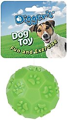 Digger's Paw Chuckle & Treat Ball Light Green, Dog Chew Toy