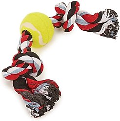 Digger's Rope Toy with Tennis Ball Dog Tug Toy slide 2 of 2