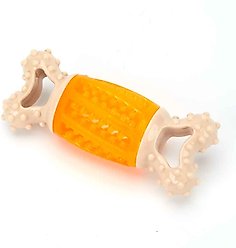 Digger's Giggle Bone Dog Chew Toy, Orange slide 2 of 2