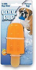 Cool Pup Toy Popsicle Dog Chew Toy, Orange, Mini