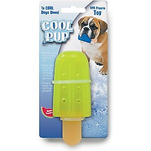 Cool Pup Toy Popsicle Dog Chew Toy, Green, Mini
