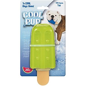 Cool Pup Toy Popsicle Dog Chew Toy, Green, Large