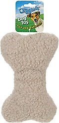 Digger's Bone-Woolly Squeaky Plush Dog Toy 9-in