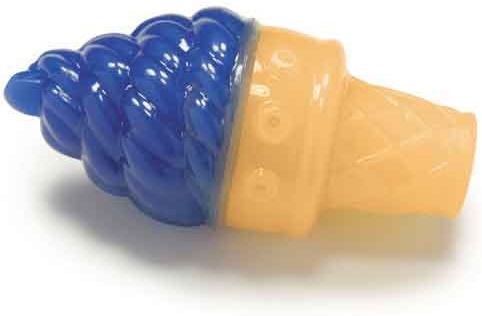 Show full view: Cool Pup Toy Ice Cream Cone Dog Chew Toy, Blue, Large slide 3 of 3