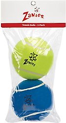 Zanies Tennis Ball Dog Chew Toy, 5-in, 2 count