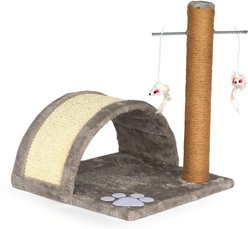 Meow Town Paw Bridge & Scratcher Pole Cat Toy