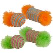 Kylie's Brights Raffia Spool & Ball with Feather Cat Toy, 2 count
