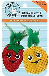 Cat is Good Strawberry & Pineapple Cat Toy, 2 count slide 1 of 2