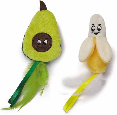 Show full view: Cat is Good Banana & Avocado Cat Toy with Catnip, 2 count slide 2 of 2