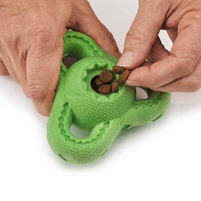 Show full view: Zanies Treat Boomerang Dog Chew Toy, Green, 4.75-in slide 2 of 5