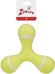 Zanies Triple Knob Tennis Ball Dog Chew Toy, Yellow, 6.75-in slide 2 of 2