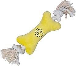 Zanies Tiny Tugger Dog Toy, Yellow, 7-in