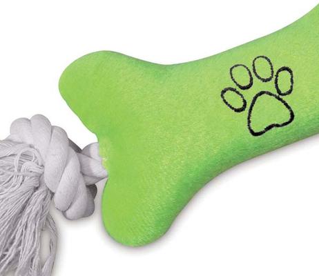 Show full view: Zanies Tiny Tugger Dog Toy, Green, 7-in slide 2 of 3
