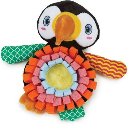 Show full view: Zanies Sniffari Parrot with Squeaker Dog Chew Toy slide 2 of 2