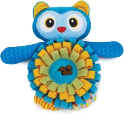 Zanies Sniffari Owl with Squeaker Dog Chew Toy slide 2 of 3