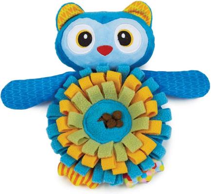 Show full view: Zanies Sniffari Owl with Squeaker Dog Chew Toy slide 2 of 3