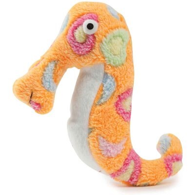 Zanies Zanies Sea Charmer Sea Horse Squeaky Dog Chew Toy, Orange