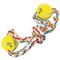 Show in main carousel: Zanies Rope Tennis Ball Figure 8 Dog Tug Toy, 15-in, 2 count slide 2 of 3