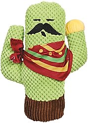 Zanies Sassy Cactus with Moustache Squeaky Dog Chew Toy