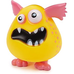 Zanies Pink Hair Monster Squeaky Dog Chew Toy