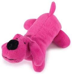 Zanies Neon Yelper Squeaky Dog Chew Toy, Pink, Small