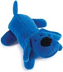 Zanies Neon Yelper Squeaky Dog Chew Toy, Blue, Small