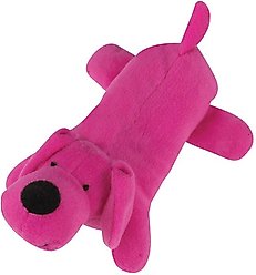 Zanies Neon Yelper Squeaky Dog Chew Toy, Pink, Large