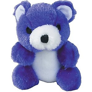 Zanies Kutie Pies Binky Bear Squeaky Dog Chew Toy, 4.75-in