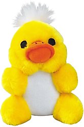 Zanies Kutie Pies Doodles Duck Squeaky Dog Chew Toy, 4.75-in