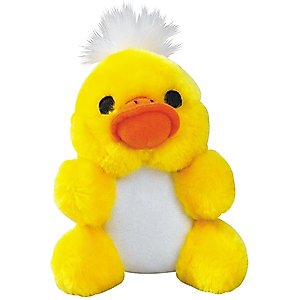 Zanies Kutie Pies Doodles Duck Squeaky Dog Chew Toy, 4.75-in
