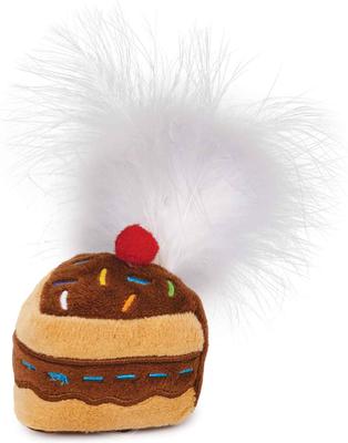 Show full view: Zanies Kitty Krinkle Cake with Feather Cat Toy slide 2 of 2