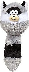 Zanies Funny Furry Fatty Raccoon Squeaky Dog Chew Toy