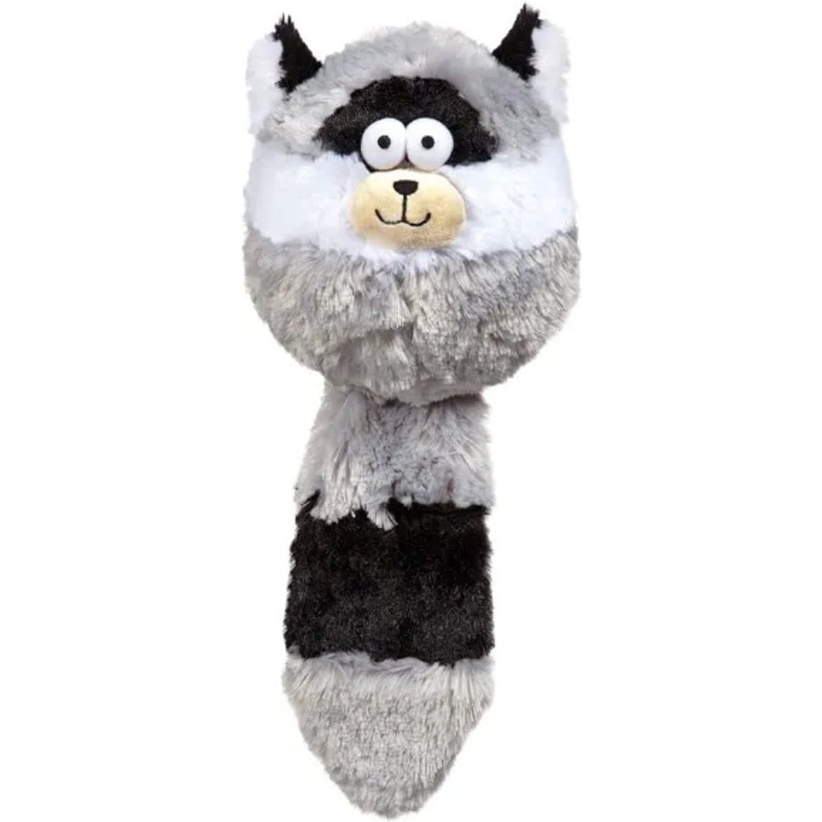 Zanies Funny Furry Fatty Raccoon Squeaky Dog Chew Toy