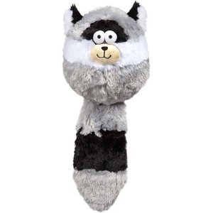 Zanies Funny Furry Fatty Raccoon Squeaky Dog Chew Toy