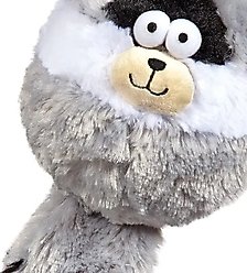 Zanies Funny Furry Fatty Raccoon Squeaky Dog Chew Toy slide 2 of 2