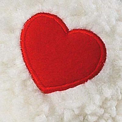 Show full view: Zanies Embroidered Berber Boy Squeaky Dog Chew Toy, 8.5-in, White slide 3 of 3