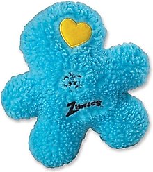 Zanies Embroidered Berber Boy Squeaky Dog Chew Toy, 8.5-in, Blue
