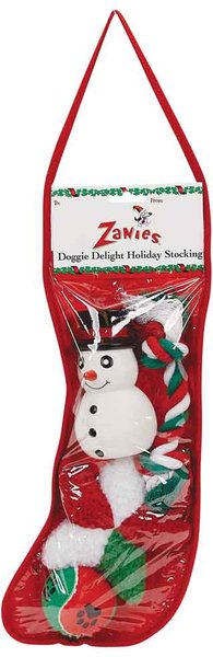 Show full view: Zanies Dog Delite Holiday Stocking Snowman Dog Chew Toy, 14-in slide 1 of 6