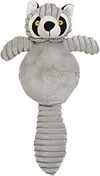 Zanies Country Crew Raccoon Squeaky Dog Chew Toy, 4 count