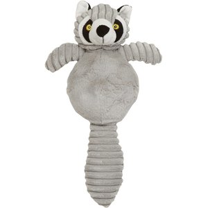 Zanies Country Crew Raccoon Squeaky Dog Chew Toy, 4 count