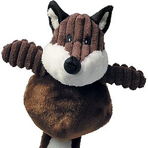 Zanies Country Crew Fox Squeaky Dog Chew Toy, 4 count